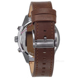 Buy Shop Fossil Brox Multifunction Grey Dial Brown Leather Strap Watch for Men - BQ2800 USA Online