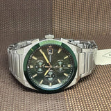 Buy Shop Fossil Everett Chronograph Green Dial Silver Steel Strap Watch for Men - FS5964 USA Online