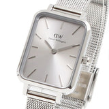 Buy Shop Daniel Wellington Quadro Unitone Silver Dial Silver Mesh Strap Watch For Women - DW00100486 USA Online