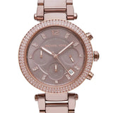 Buy Shop Michael Kors Parker Analog Quartz Brown Dial Brown Steel Strap Watch For Women - MK6378 USA Online