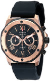 Bulova Marine Star Chronograph Black Dial Black Rubber Strap Watch for Men - 98B104