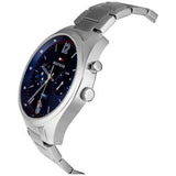 Buy Shop Tommy Hilfiger Deacan Blue Dial Silver Steel Strap Watch for Men - 1791551 USA Online
