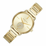 Buy Shop Michael Kors Portia Gold Dial Gold Steel Strap Watch for Women - MK3639 USA Online