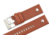 Buy Shop Diesel SBA Dual Time Black Dial Brown Leather Strap Watch For Men - DZ7264 USA Online