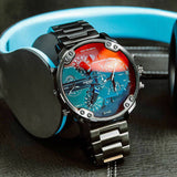 Buy Shop Diesel Mr Daddy 2.0 Chronograph Black Dial Black Steel Strap Watch For Men - DZ7395 USA Online