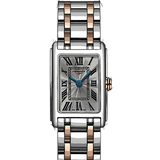 Buy Shop Longines Dolcevita 18K Gold Silver Dial Two Tone Steel Strap Watch for Women - L5.258.5.71.7 USA Online