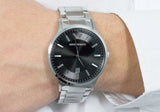 Emporio Armani Sportivo Black Dial Silver Stainless Steel Watch For Men - AR2457