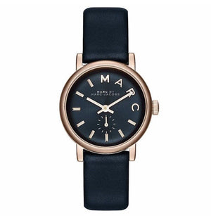 Buy Shop Marc Jacobs Baker Navy Blue Dial Blue Leather Strap Watch for Women - MBM1331 USA Online