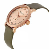 Buy Shop Marc Jacobs Baker Rose Gold Dial Grey Leather Strap Watch for Women - MBM1400 USA Online