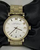 Buy Shop Marc Jacobs Baker White Dial Gold Steel Strap Watch for Women - MBM3243 USA Online