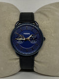 Buy Shop Fossil Tailor Blue Dial Blue Leather Strap Watch for Women - ES4092 USA Online