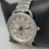 Buy Shop Fossil Tailor White Dial Silver Steel Strap Watch for Women - ES4262 USA Online
