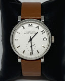 Buy Shop Marc Jacobs Baker White Dial Brown Leather Strap Watch for Women - MBM1265 USA Online