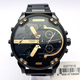 Buy Shop Diesel Big Daddy Chronograph Black Dial Black Steel Strap Watch For Men - DZ7312 USA Online