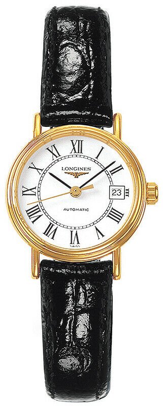 Buy Shop Longines Presence Automatic White Dial Black Watch for Women - L4.321.2.11.2 USA Online