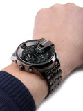 Buy Shop Diesel Uber Chief Black Dial Grey Stainless Steel Strap Watch For Men - DZ7372 USA Online