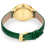 Buy Shop Swarovski Octea Nova Crystals Green Dial Green Leather Strap Watch for Women - 5650005 USA Online