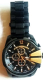 Buy Shop Diesel Mega Chief Chronograph Black Dial Black Steel Strap Watch For Men - DZ4338 USA Online