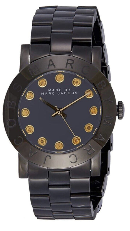 Buy Shop Marc Jacobs Amy Black Dial Black Steel Strap Watch for Women - MBM8595 USA Online