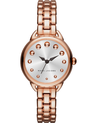Buy Shop Marc Jacobs Betty White Dial Rose Gold Steel Strap Watch for Women - MJ3496 USA Online