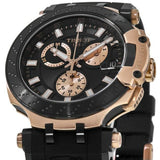 Tissot T Race Chronograph Black Dial Black Silicone Strap Watch For Men - T115.417.37.051.00