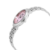 Tissot T Classic Carson Premium Mother of Pearl Pink Dial Silver Steel Strap Watch for Women - T122.210.11.159.00