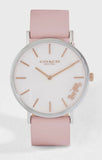 Buy Shop Coach Perry Mother of Pearl Pink Dial Pink Leather Strap Watch for Women - 14503244 USA Online
