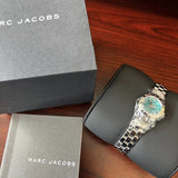 Buy Shop Marc Jacobs Amy Blue Dial Silver Steel Strap Watch for Women - MBM3274 USA Online