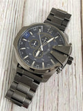 Buy Shop Diesel Mega Chief Chronograph Blue Dial Black Steel Strap Watch For Men - DZ4329 USA Online