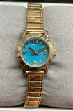Buy Shop Marc Jacobs Amy Dinky Blue Dial Gold Steel Strap Watch for Women - MBM3229 USA Online