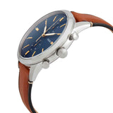 Buy Shop Fossil Townsman Chronograph Blue Dial Brown Leather Strap Watch for Men - FS5279 USA Online
