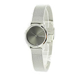 Buy Shop Calvin Klein Minimal Grey Dial Silver Mesh Bracelet Watch for Women - K3M231Y3 USA Online