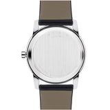Buy Shop Movado Museum Black Dial Black Leather Strap Watch For Men - 606502 USA Online