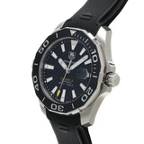 Buy Shop Tag Heuer Aquaracer Calibre 5 Automatic Black Dial Black Rubber Strap Watch for Men - WAY211A.FT6151 USA Online