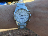Buy Shop Gucci G Timeless Chronograph White Dial Silver Steel Strap Watch For Men - YA126472 USA Online