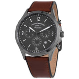 Buy Shop Fossil Forrester Chronograph Grey Dial Brown Leather Strap Watch for Men - FS5815 USA Online