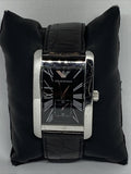 Buy Shop Emporio Armani Black Dial Black Leather Strap Watch For Men - AR0143 USA Online