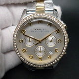 Buy Shop Marc Jacobs Henry Chronograph Silver Dial Two Tone Steel Strap Watch for Women - MBM3197 USA Online