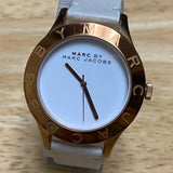 Buy Shop Marc Jacobs Blade White Dial White Leather Strap Watch for Women - MBM1201 USA Online