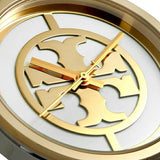 Buy Shop Tory Burch Reva Gold Dial Two Tone Steel Strap Watch for Women - TBW4027 USA Online