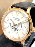 Buy Shop Movado Heritage Celestograf White Mother of Pearl Dial Blue Leather Strap Watch For Women - 3650011 USA Online