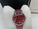 Buy Shop Gucci G-Timeless Cherry Red Mother of Pearl Dial 27mm Watch For Women - YA126584 USA Online