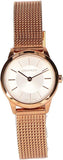 Buy Shop Calvin Klein Minimal White Dial Rose Gold Mesh Bracelet Watch for Women - K3M23626 USA Online