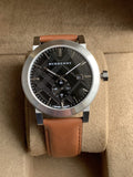Buy Shop Burberry The City Black Dial Brown Leather Strap Watch for Men - BU9905 USA Online