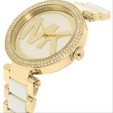 Buy Shop Michael Kors Parker White Dial Two Tone Steel Strap Watch for Women - MK6313 USA Online