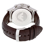 Buy Shop Emporio Armani Renato Chronograph Black Dial Brown Leather Strap Watch For Men - AR2482 USA Online