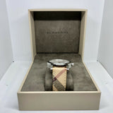 Buy Shop Burberry The City Silver Dial Brown Leather Strap Watch for Women - BU9025 USA Online