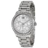 Buy Shop Michael Kors Brinkley Diamonds Silver Dial Silver Steel Strap Watch for Women - MK6186 USA Online