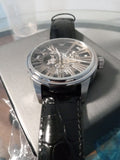 Buy Shop Emporio Armani Meccanico Automatic Black Dial Leather Strap Watch For Men - AR4629 USA Online