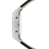 Buy Shop Emporio Armani Gianni White Dial Black Leather Strap Watch For Men - AR0385 USA Online